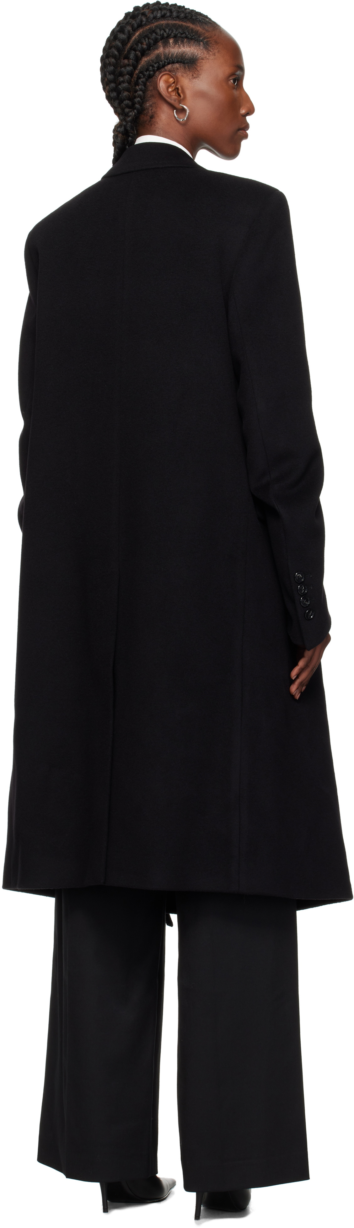 Ann Demeulemeester Black Viv High Comfort Tailored Coat