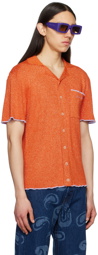 Jacquemus Orange Le Raphia 'La Maille Prata' Shirt