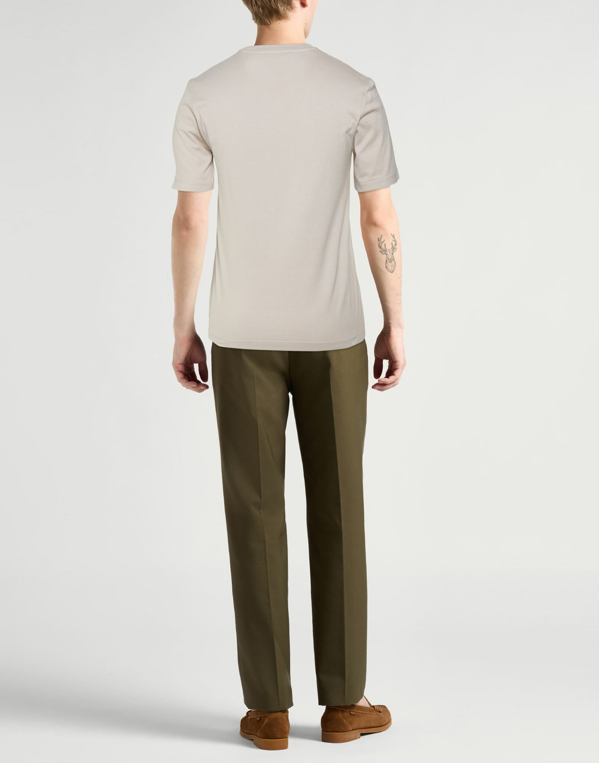 Roberto Collina Mens T-shirt Light in Grey