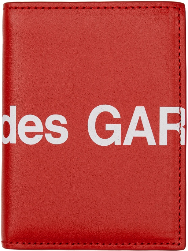 Photo: COMME des GARÇONS WALLETS Red Huge Logo Wallet