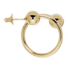 JW Anderson Gold Double Ball Earrings