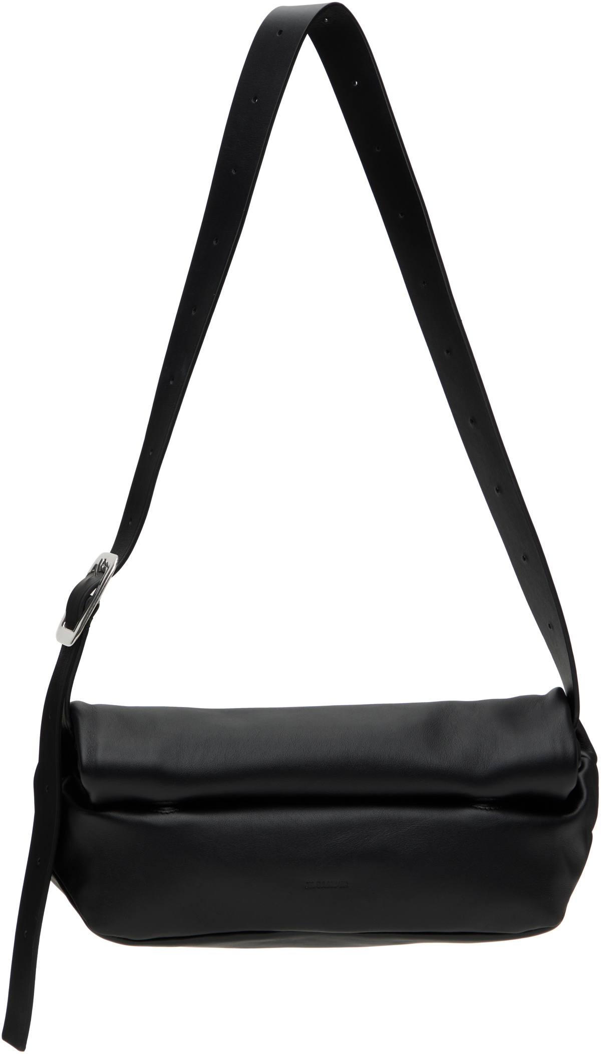 ショルダーバッグ・ポシェット Rollup Small Square Belt Shoulder Bag - Jil Sander - Leather Jil Sander Black Rollup Small Square Belt Bag Jil Sander
