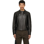 Maison Margiela Black 5-Zip Leather Jacket