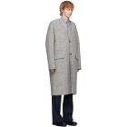 Kenzo Reversible Grey Wool Coat