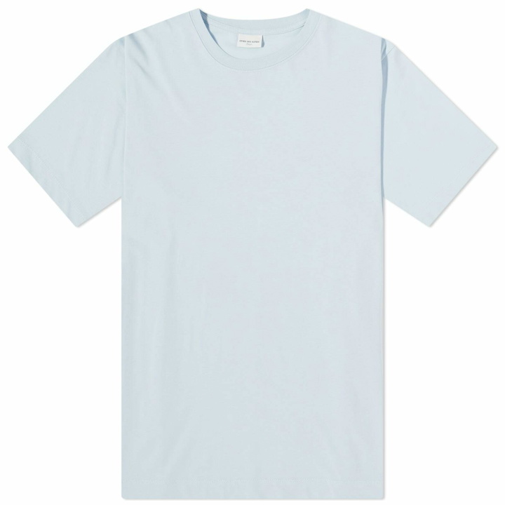 Photo: Dries Van Noten Men's Hertz Regular T-Shirt in Light Blue