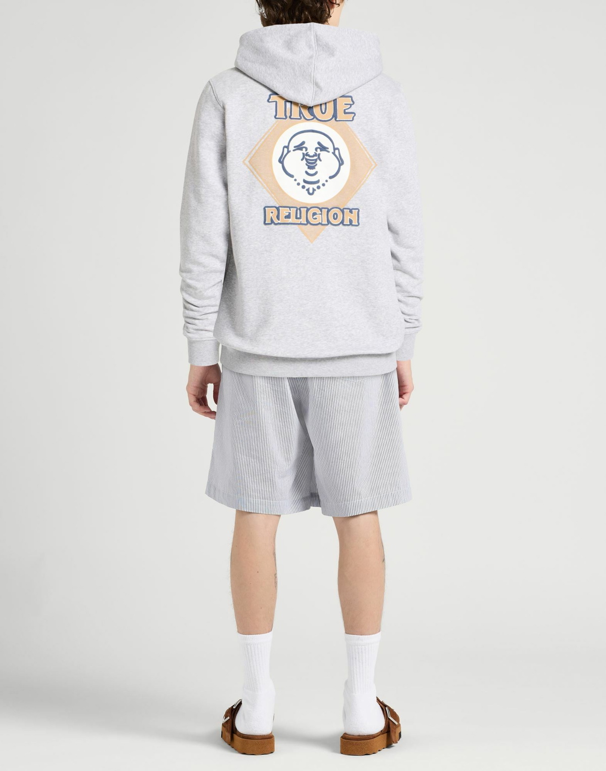 True Religion Mens Sweatshirt Light in Grey