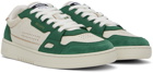 Axel Arigato Beige & Green Dice Lo Sneakers