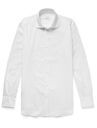 Incotex - Slim-Fit Striped Cotton-Poplin Shirt - White