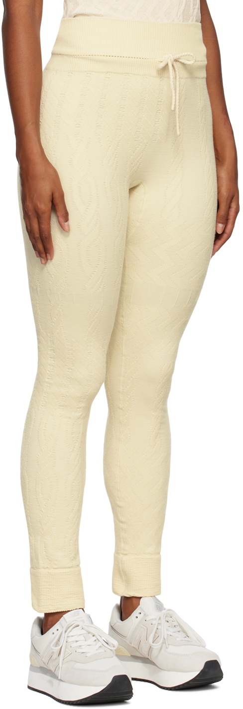 OTTI Off-White Cable Sport Leggings
