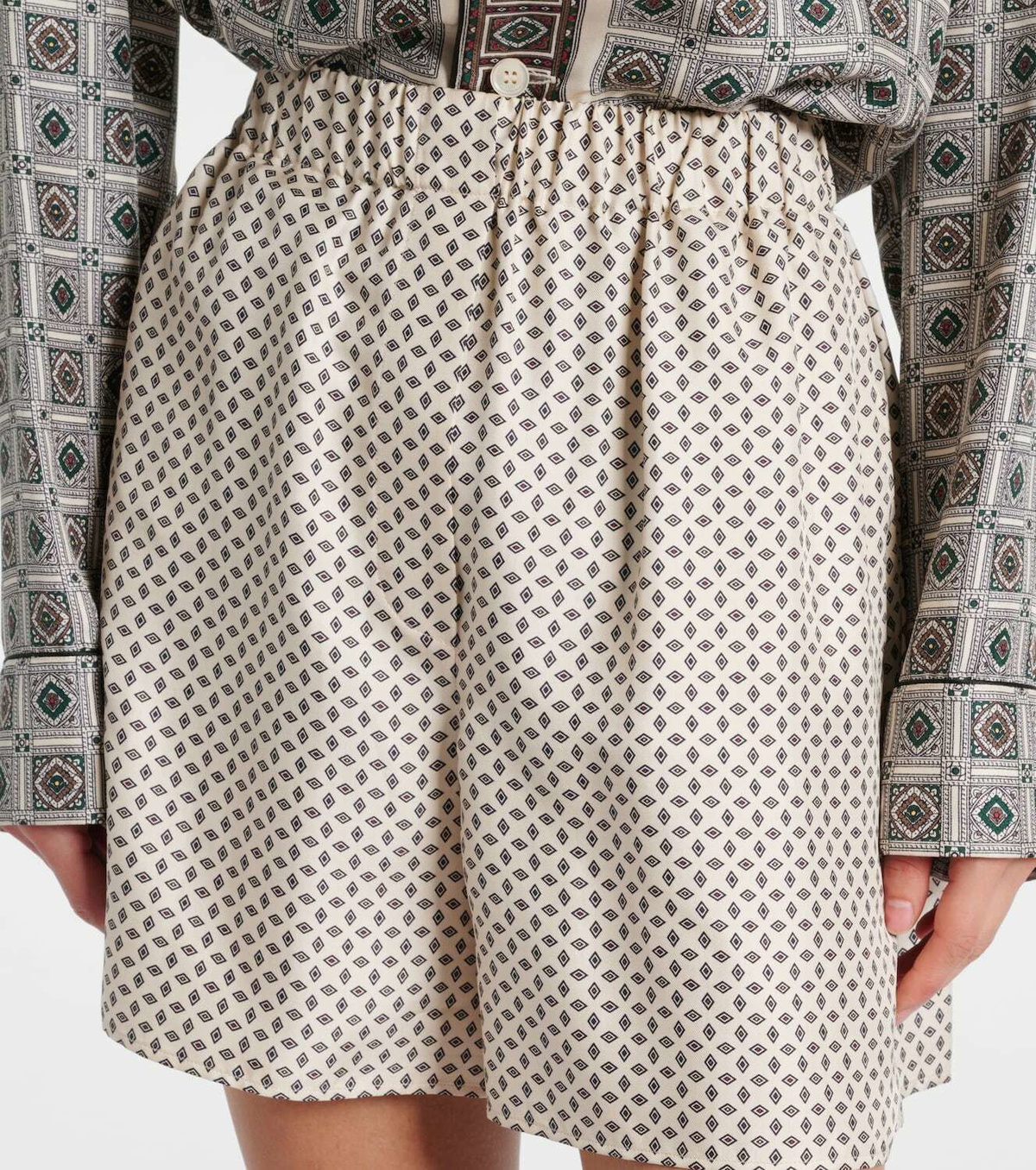 Loro Piana Angelo silk twill Bermuda shorts