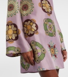 La DoubleJ Supremes Swing silk twill minidress