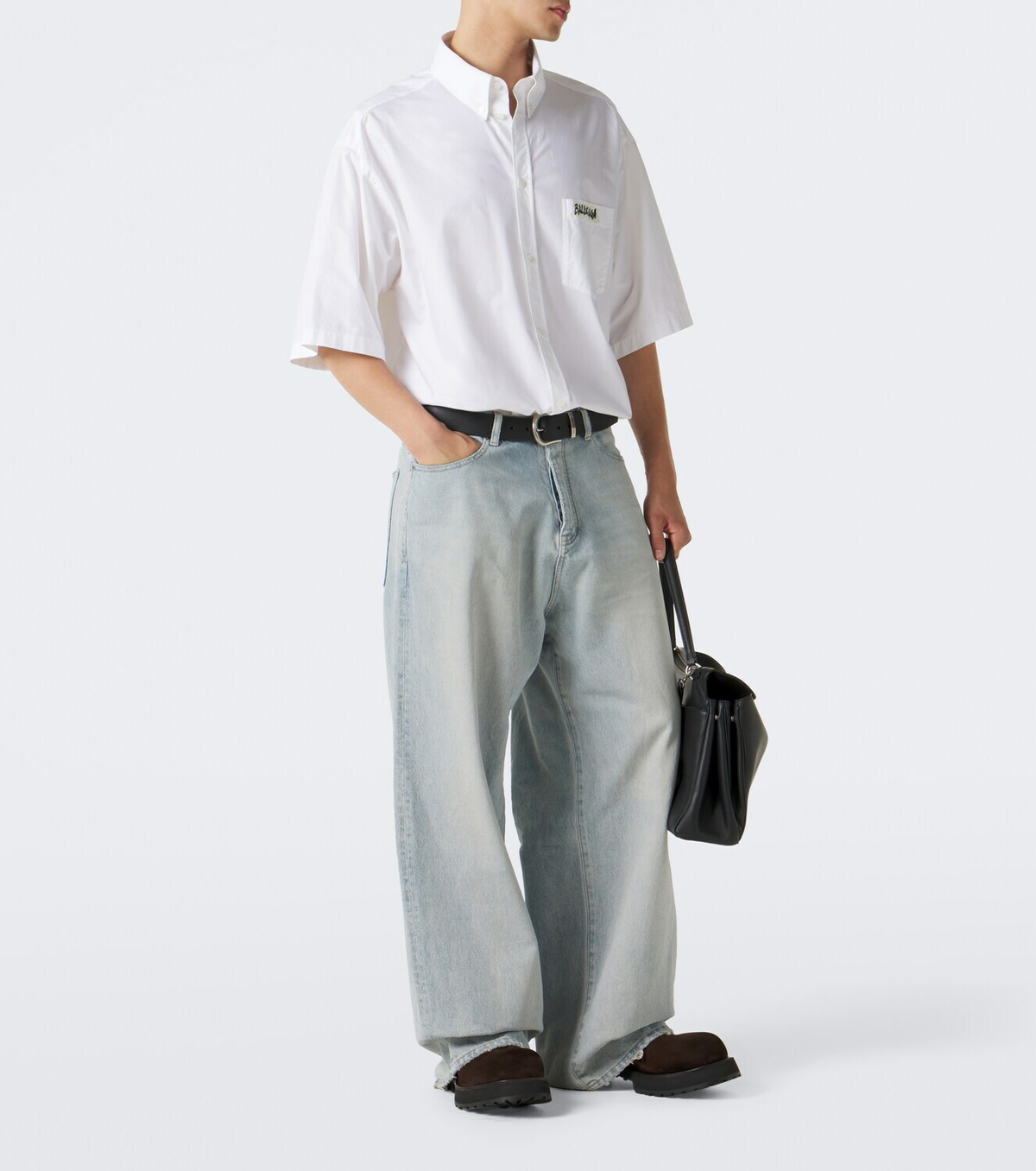 Balenciaga Venom suede biker boots