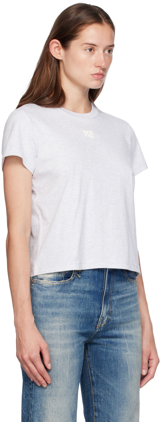 Puff Logo Shrunken Tee In Cotton Jersey