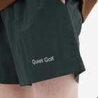 Quiet Golf Men's Typeface Short in Forest