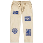 Lo-Fi Men's Bitmap Herringbone Pant in Bone