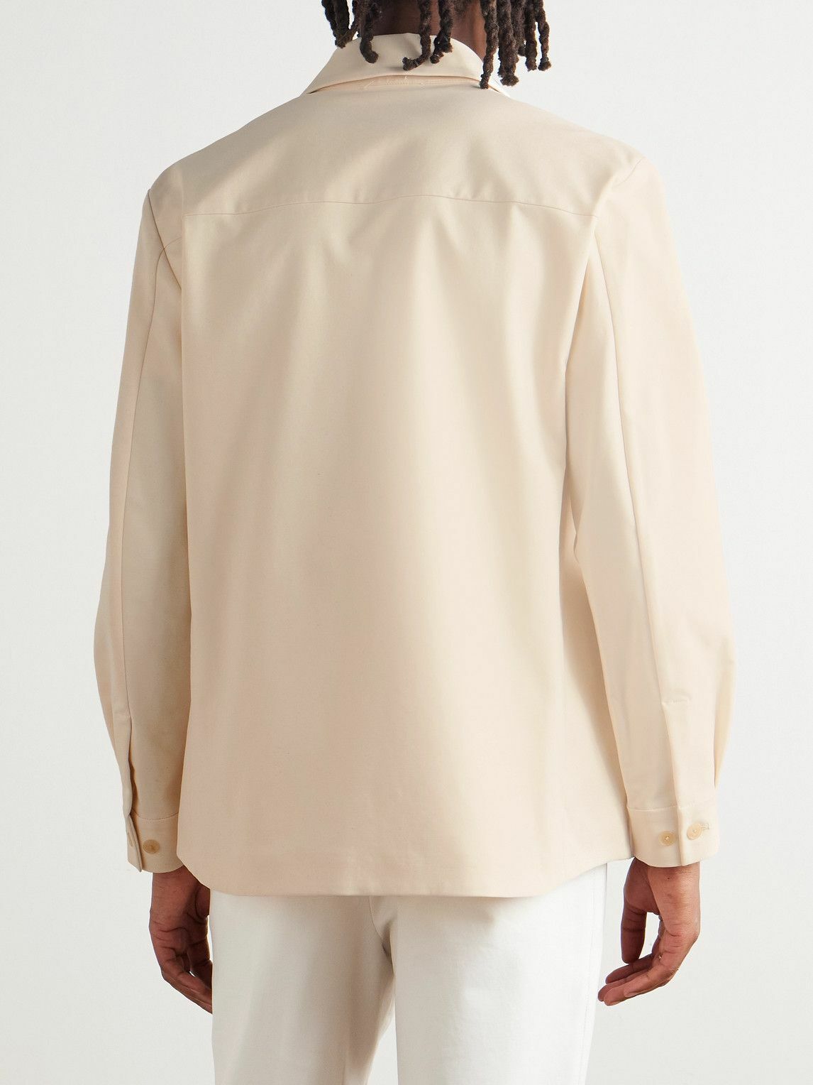 UMIT BENAN - Jerome Cotton-Blend Overshirt - Neutrals