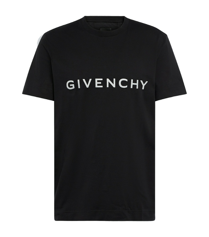 Photo: Givenchy - Reflective logo cotton T-shirt