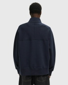 Calvin Klein Jeans LS COTTON SPACER STRIPE RIB QTR Blue Mens Half-Zip