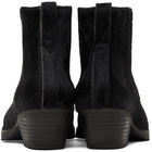 Our Legacy Calf Hair Abstract Gator Boot