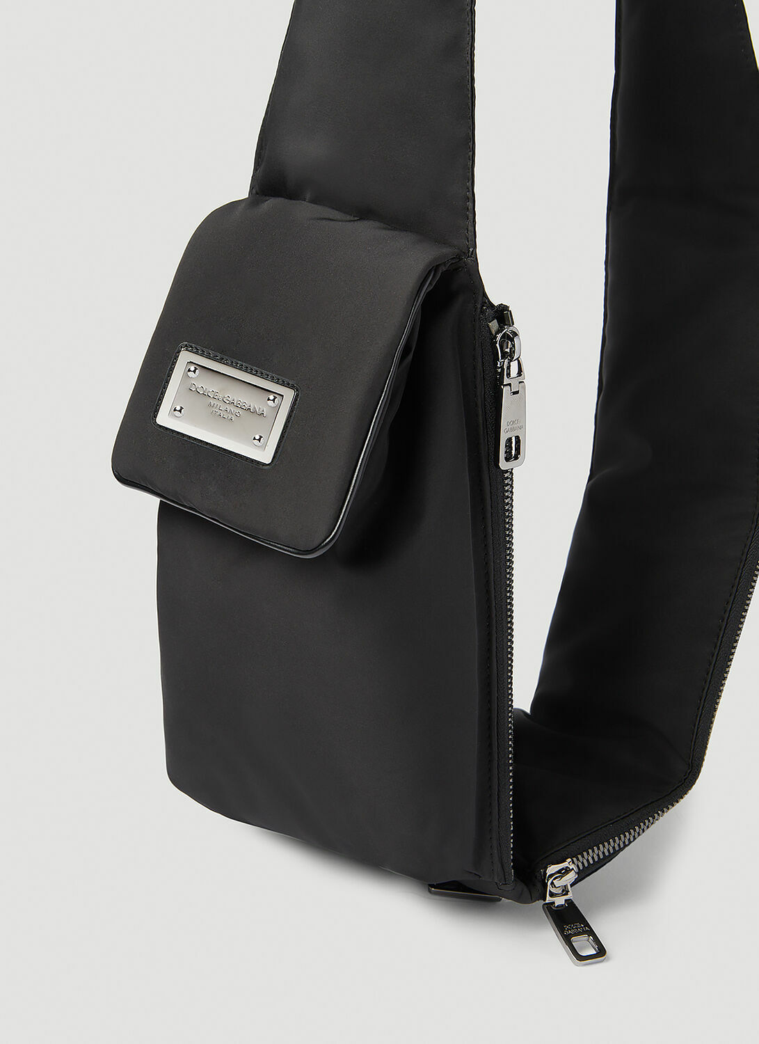 Dolce & Gabbana Logo Plaque Nylon Belt Bag