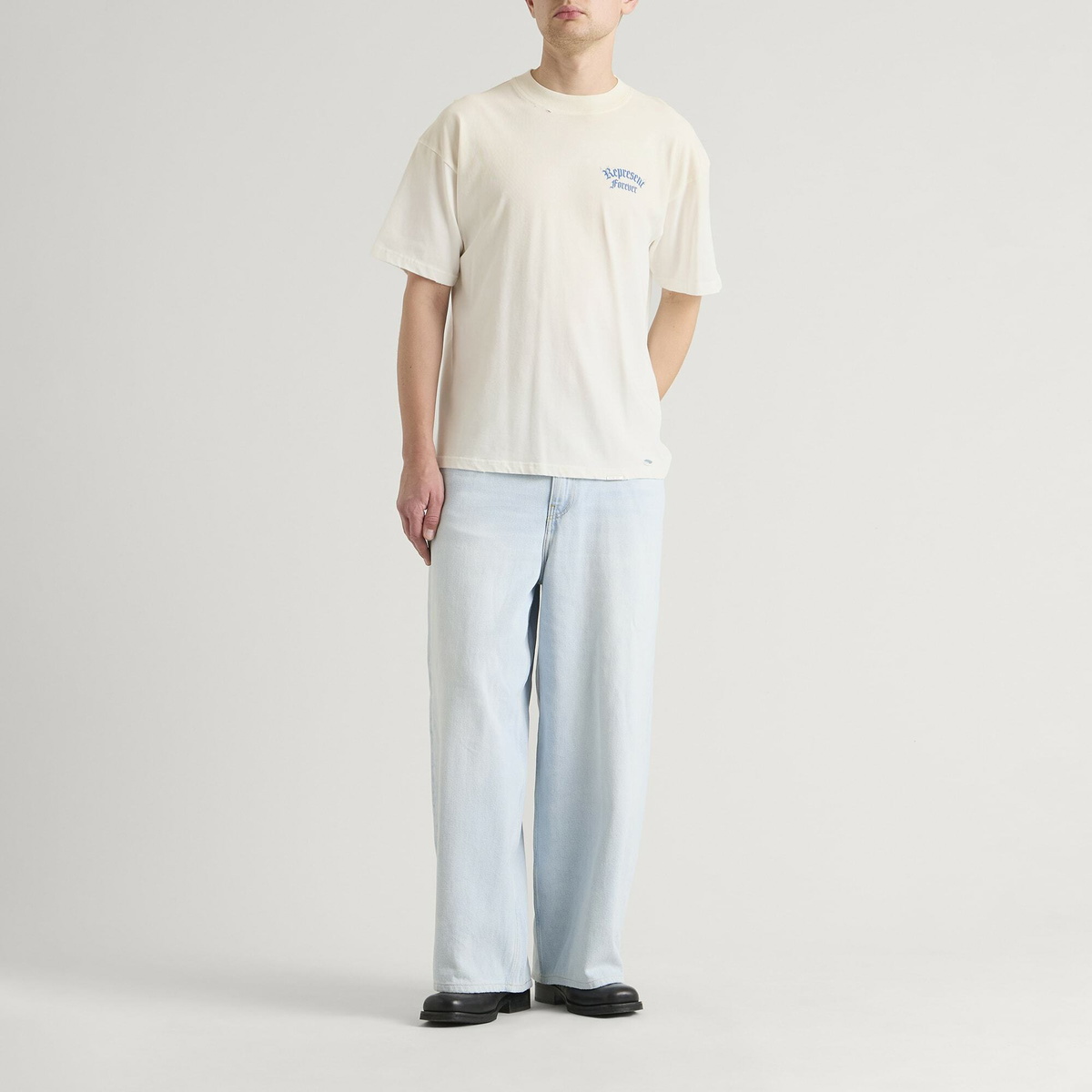 Represent Men's Duality T-Shirt in Flat White