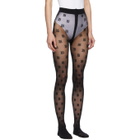 Burberry Black Monogram Tights