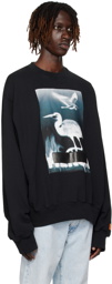 Heron Preston Black Censored Heron Sweatshirt