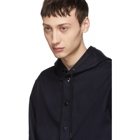 Rag and Bone Navy Brant Hooded Shirt