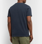 Nudie Jeans - Roy Logo-Print Organic Cotton-Jersey T-Shirt - Navy