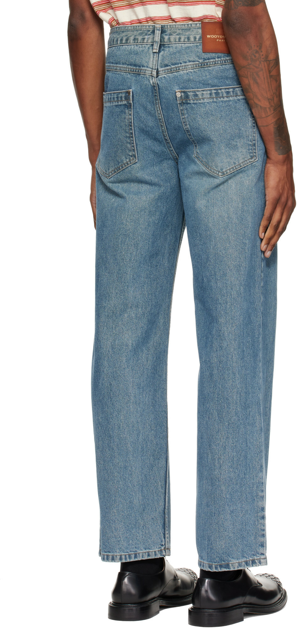 WOOYOUNGMI Blue Straight Jeans