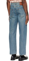 WOOYOUNGMI Blue Straight Jeans