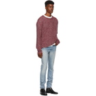 Simon Miller Red and Indigo Mohair Sweater