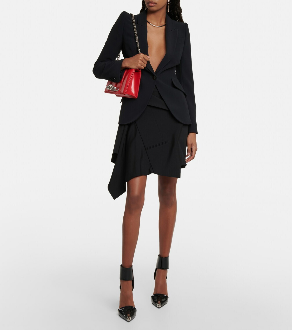 Alexander McQueen - Deconstructed wool miniskirt Alexander McQueen