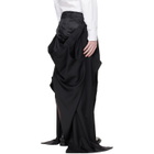 HODAKOVA Black Dropped Maxi Skirt