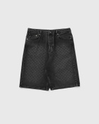 Daily Paper Laser monogram denim shorts Black Mens Casual Short