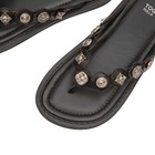 Toga Pulla Women's Leather Flip Flops in Black