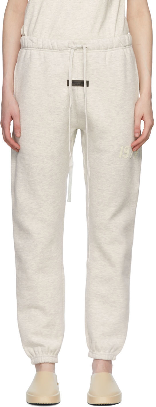 Fear of God ESSENTIALS Off-White Cotton Lounge Pants Fear Of God ...