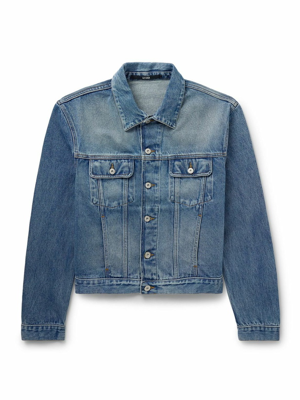 Photo: Jacquemus - Logo-Appliquéd Denim Jacket - Blue