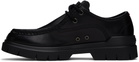 Hugo Black Double Stitching Derbys