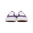 Vans Purple and White Checkerboard Cap Slip-On Sneakers