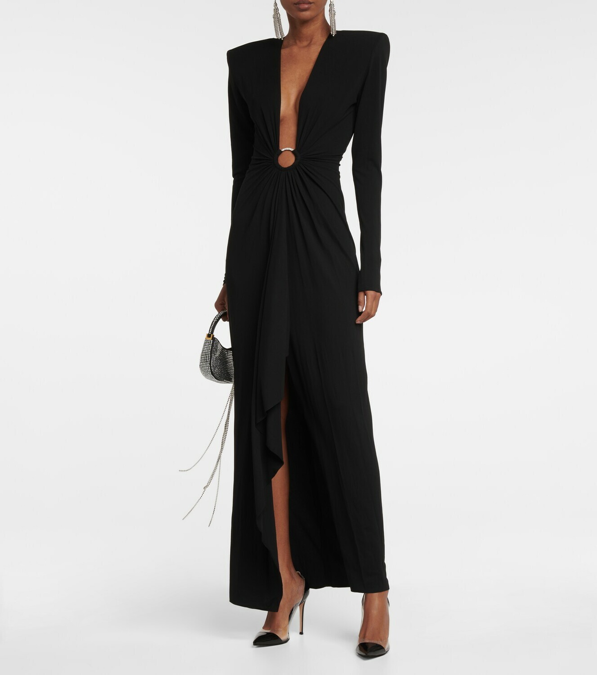 Alexandre Vauthier - Crystal-embellished ring-detail gown