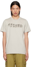 Marni Gray Argyle Print T-Shirt