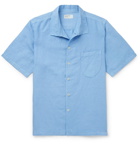 Universal Works - Overdyed Linen and Cotton-Blend Shirt - Blue