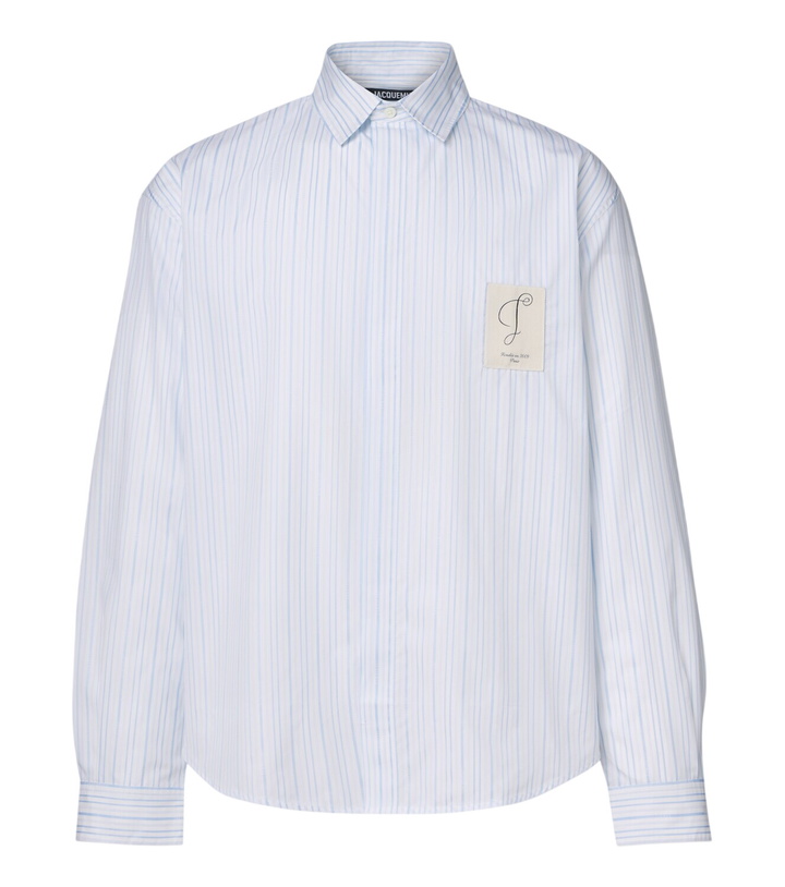 Photo: Jacquemus Simon striped cotton shirt