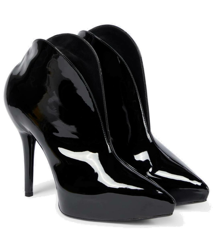 Photo: Alaïa Booties Slick patent leather ankle boots