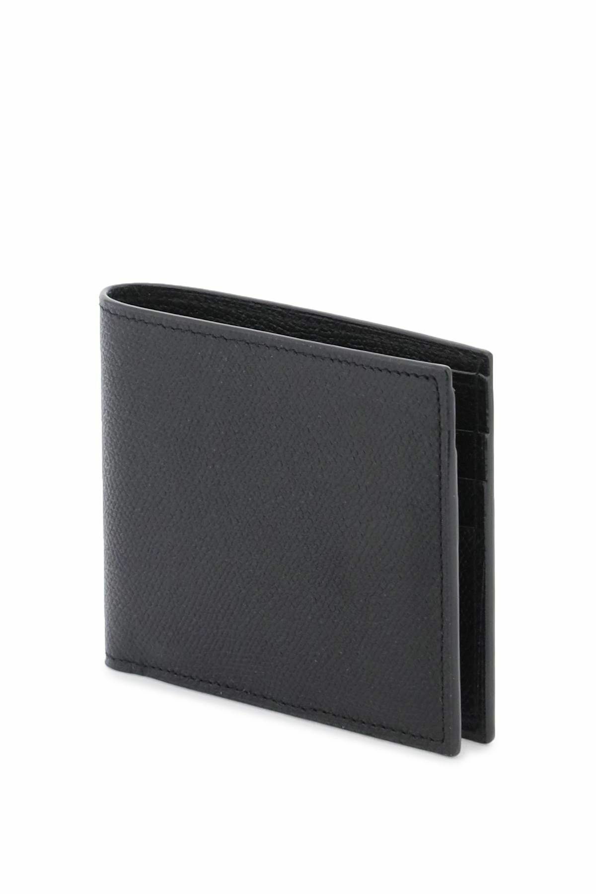 VALEXTRA leather bifold wallet Black