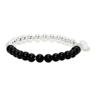 WWW.WILLSHOTT Black and Silver Onyx Bracelet