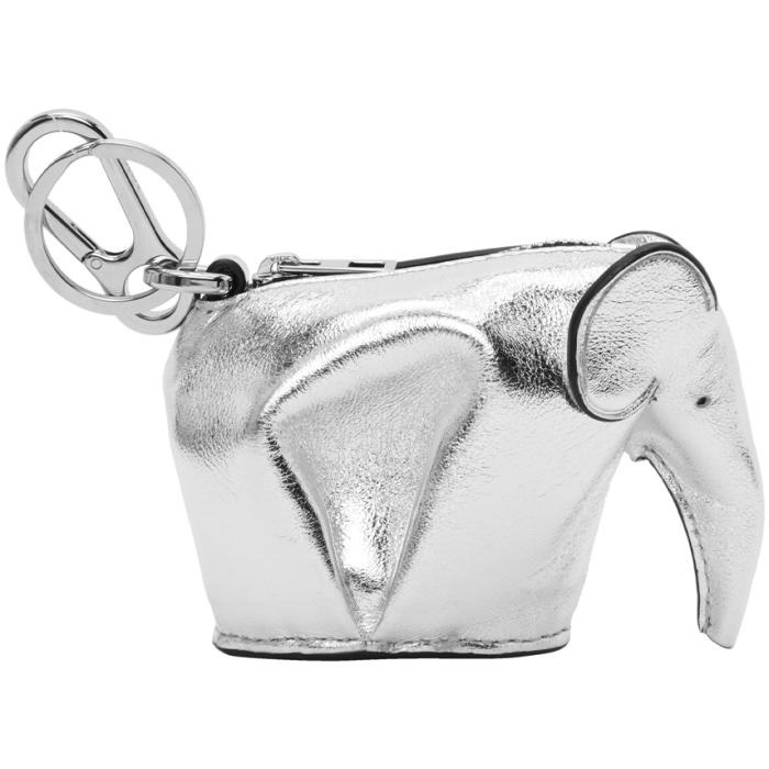 Photo: Loewe Silver Elephant Charm Keychain 