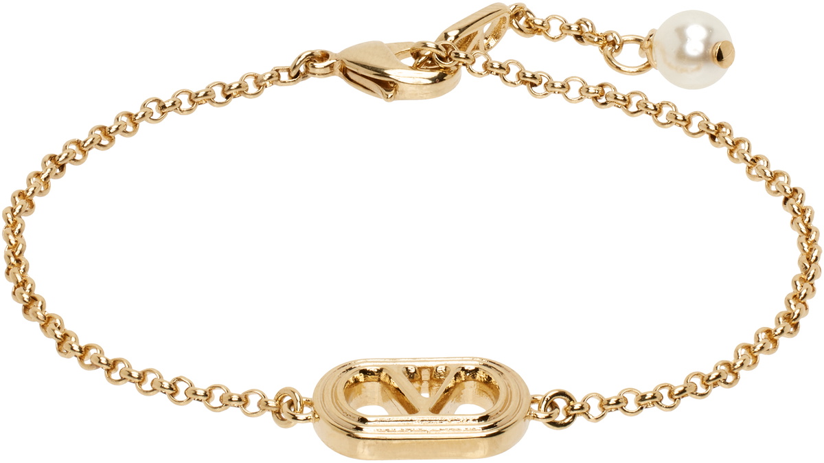 Valentino Garavani Gold Oval Bracelet
