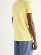 ALTEA - Slub Stretch-Linen T-Shirt - Yellow - S